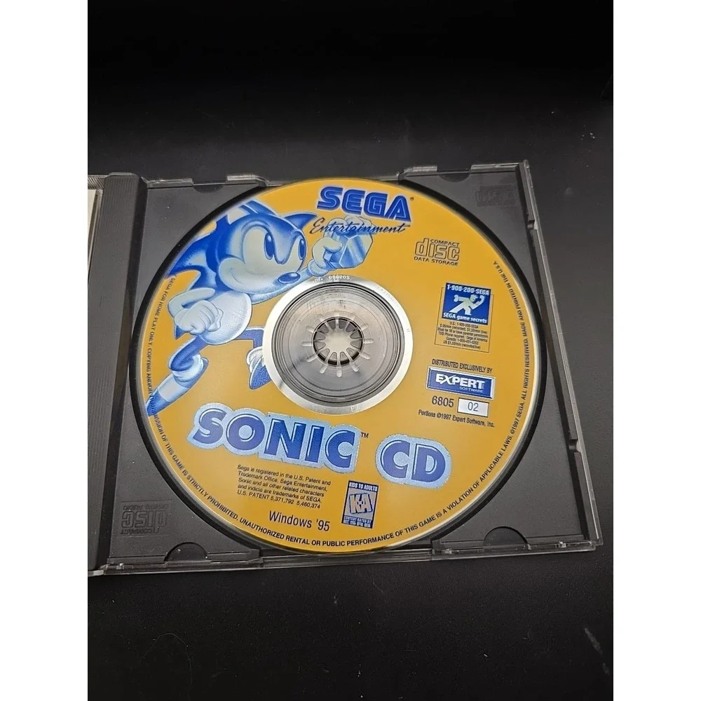 Sonic‎ CD (Sega PC Collection, 1997) PC CD Rom Game Windows 95